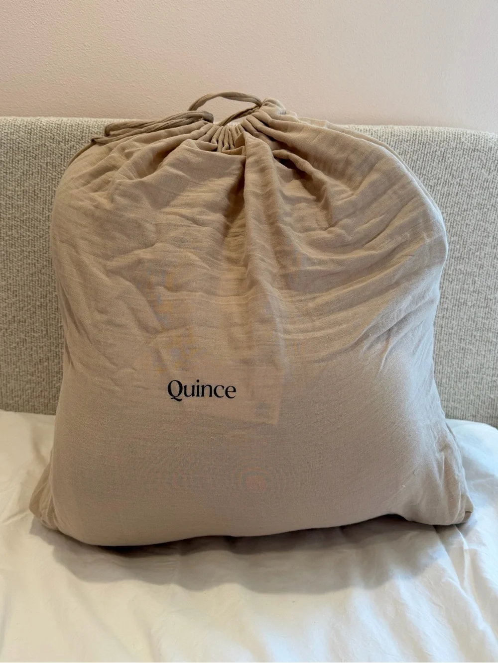 Quince Organic Airy Gauze Dream Quilt Set Full/Queen Dune
